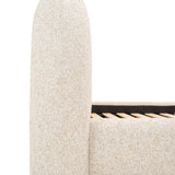 Solana Bed - Curved Boucle Modern