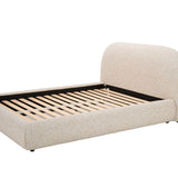 Solana Bed - Curved Boucle Modern