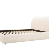 Solana Bed - Curved Boucle Modern