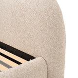 Solana Bed - Curved Boucle Modern