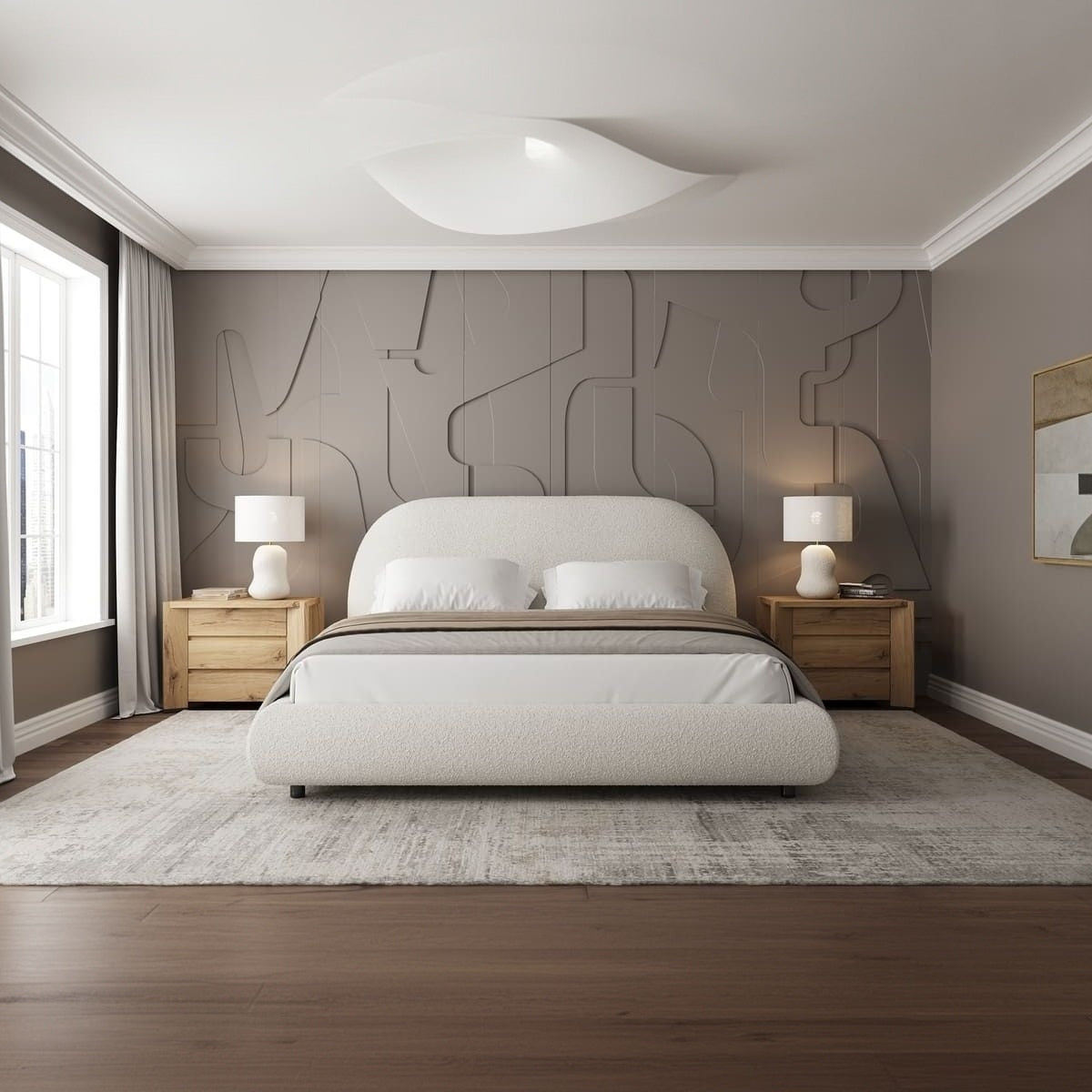 Stella Storage Bed - Boucle Contemporary - alternate view