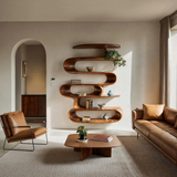 Elegant Wall - Mounted Bookshelf for Modern Home Decor