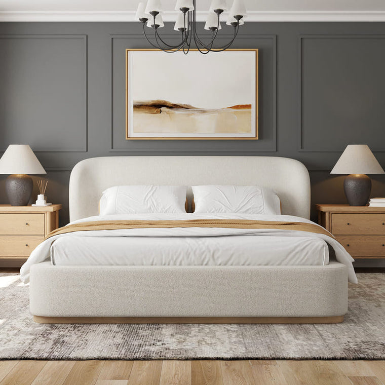 Tribeca Bed - Curved Modern Bed - alternate view