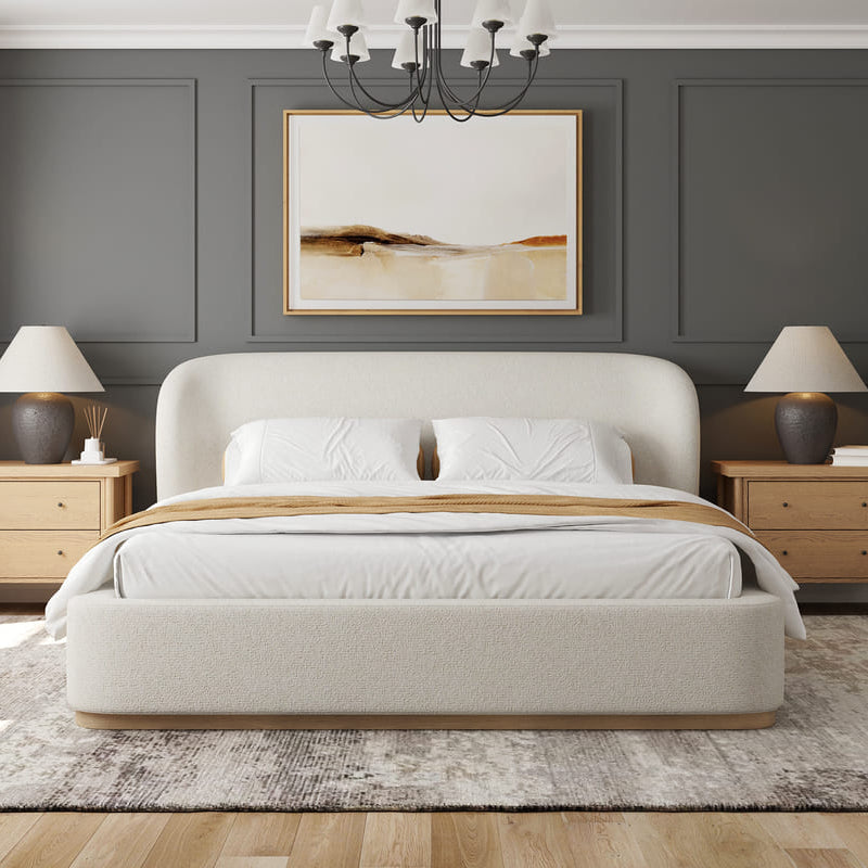 Tribeca Bed - Curved Modern Bed - alternate view
