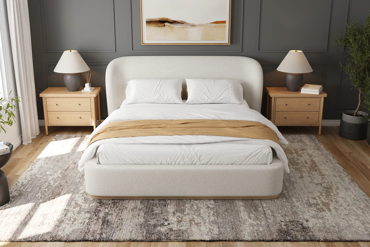 Tribeca Bed - Curved Modern Bed - detail view 3