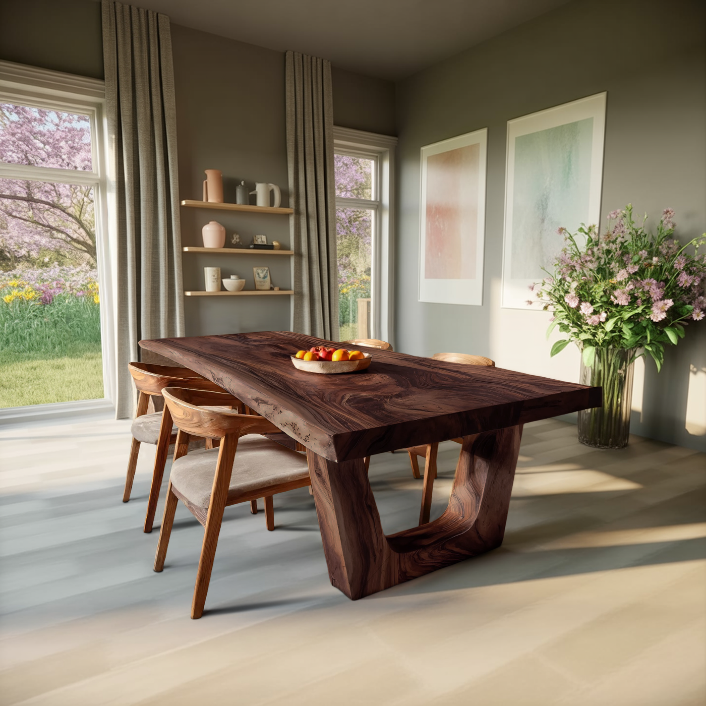Minimalist Dining Table with Sleek Look for Dining Room - detail view 6