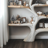 Montessori - Inspired Tree Bookshelf - Handmade Wooden Wall Shelf for Kids Room